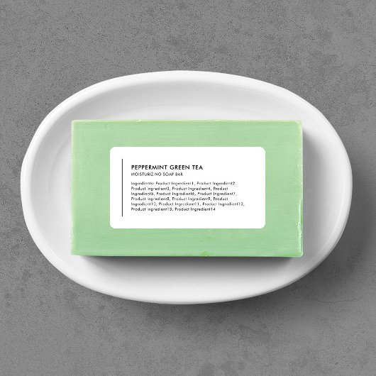 Verticale lijn Ingrediënten Lijst Modern Product Etiket