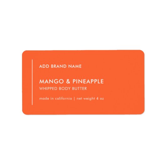 Verticale lijn Voeg merk aangepaste kleur productl Etiket (Voorkant)