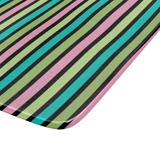 Verticale lijnbakken voor pasteelregenboog Geometr Snijplank (Hoek)