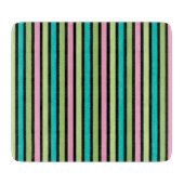 Verticale lijnbakken voor pasteelregenboog Geometr Snijplank (Voorkant)