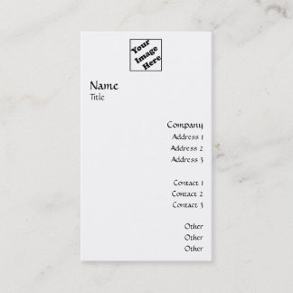 Verticale Logo vloeiend 2 Visitekaartje