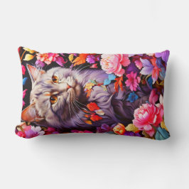 Verticale lumbale kat-thema voor Cat Lover Kussen