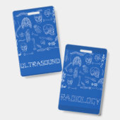 Verticale medische badge Buddy (Voor- en achterkant)