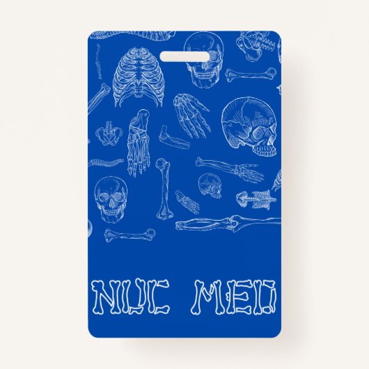 Verticale medische badge Buddy (Achterkant)