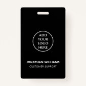 Verticale moderne zakelijke Logo Naam functie func Badge (Voorkant)