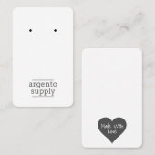 Verticale oorkaartje - Voeg uw Logo toe Visitekaartje (Voorkant / Achterkant)