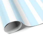 Verticale pasta Blauw en witte strepen Cadeaupapier (Rol Hoek)