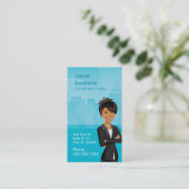 Verticale personnalisable de carte de visite de (Debout devant)