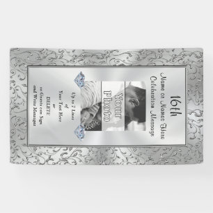 Verticale persoonlijke fotobanner, elke gelegenhei spandoek