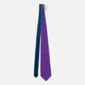 Verticale plastic bakstenen Blauw-Paars Stropdas (Achterkant)