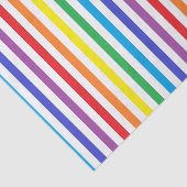 Verticale regenboog en witte strepen tissuepapier (Detail)