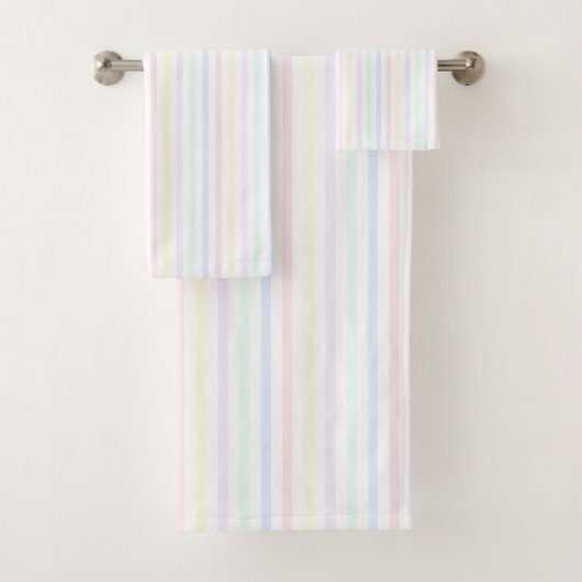 Verticale Regenboog Snoep Streep Bad Handdoek (Insitu)