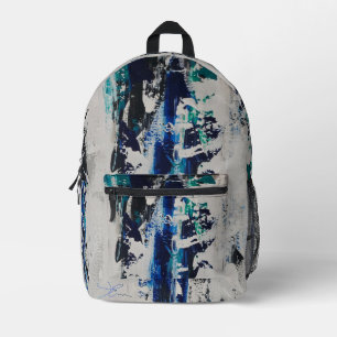 Verticale ruis bedrukte rugzak