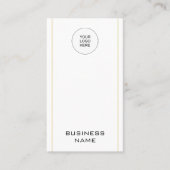 Verticale Sjabloon Moderne elegant Upload uw Logo Visitekaartje (Voorkant)