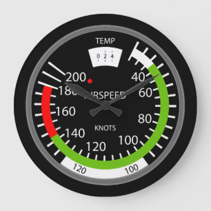 Verticale snelheidsindicator Pilot Aviation Geek Grote Klok