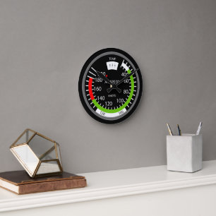 Verticale snelheidsindicator Pilot Aviation Geek Ronde Klok