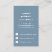 Verticale sociale media-pictogrammen voor Floral-B Visitekaartje (Achterkant)