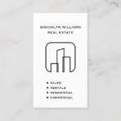 Verticale sociale media voor Estate Agent Realtor Visitekaartje (Voorkant)