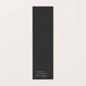 Verticale speciale zwarte professionele vlakte mod visitekaartjes (Buitenkant ongevouwen)