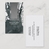 Verticale stalen paneelinkt visitekaartje (Voorkant / Achterkant)