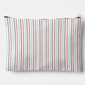 Verticale Streep Wit Grote Accessoirezak Etui (Achterkant)