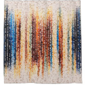 Verticale strepen, abstract, kleurrijk, modern douchegordijn (Voorkant)