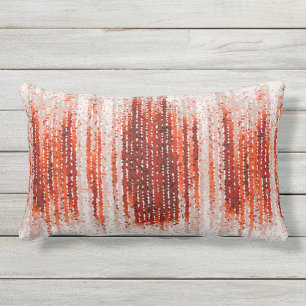 Verticale strepen, abstract, rood, grijs, wit buitenkussen