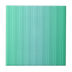 Verticale Strepen Aquamarijn Blauw Groen Turkoois Tegeltje