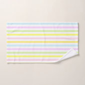 Verticale strepen in lichte pastelkleuren bad handdoek (Handdoek)