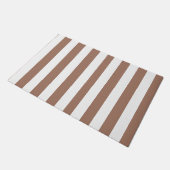 Verticale Strepen Mocha Mousse Wit Deurmat (Schuin)