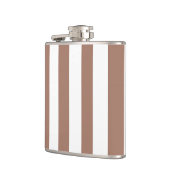  Verticale Strepen Mocha Mousse Wit Heupfles (Links)