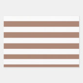  Verticale Strepen Mocha Mousse Wit Inpakpapier Vel (Voorkant 3)