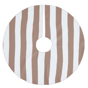  Verticale Strepen Mocha Mousse Wit Kerstboom Rok
