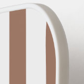 Verticale Strepen Mocha Mousse Wit Pickleball Paddle (Links Detail)