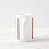  Verticale Strepen Mocha Mousse Wit Porselein Kop (Achterkant)