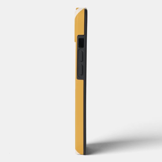 Verticale strepen Mosterdgeel en wit gestreept Case-Mate iPhone Case (Achterkant / Links)