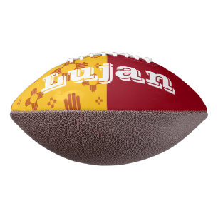 Verticale Strepen Zia Zon Rood Geel New Mexico American Football