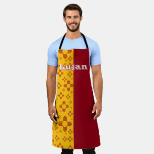 Verticale Strepen Zia Zon Rood Geel New Mexico Schort