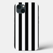 Verticale strepen zwart en wit gestreept Case-Mate iPhone case (Achterkant)