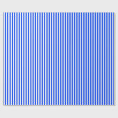 Verticale Stripe Sailor Blauw & Wit Patroon Cadeaupapier (Vlak)