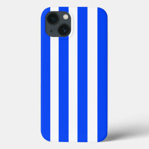 Verticale Stripe Sailor Blauw & Wit Patroon iPhone 13 Hoesje