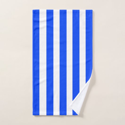Verticale Stripe Sailor Blauw & Wit Patroon Handdoek (Handdoek)