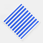 Verticale Stripe Sailor Blauw & Wit Patroon Servet (Hoek)