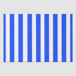 Verticale Stripe Sailor Blauw & Wit Patroon Tissuepapier