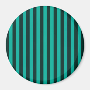 Verticale stripes-decor Turquoise Magneet