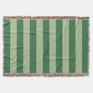 Verticale stripes Forest Green Striped Deken