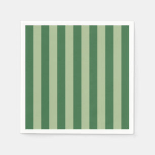 Verticale stripes Forest Green Striped Servet