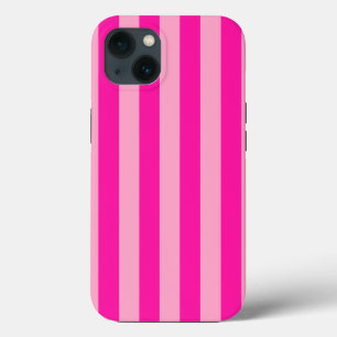 Verticale Stripes Hot Pink iPhone 13 Hoesje