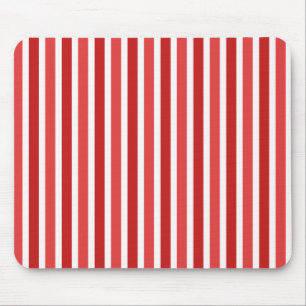 Verticale Stripes Mousepad, rood Muismat