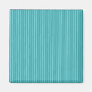 Verticale Stripes Patroon Blauwgroen Turquoise Magneet